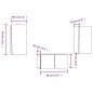 vidaXL 3-tlg. TV-Schrank-Set Braun Eichen-Optik Holzwerkstoff vidaXL 3-tlg. TV-Schrank-Set Braun Eichen-Optik Holzwerkstoff