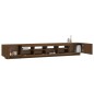 vidaXL 3-tlg. TV-Schrank-Set LED-Leuchten Braun Eiche Holzwerkstoff vidaXL 3-tlg. TV-Schrank-Set LED-Leuchten Braun Eiche Holzwerkstoff