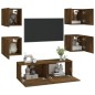 vidaXL TV-Wandschrank-Set Räuchereiche Holzwerkstoff vidaXL TV-Wandschrank-Set Räuchereiche Holzwerkstoff