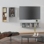 vidaXL 4-tlg. TV-Schrank-Set Grau Sonoma Holzwerkstoff vidaXL 4-tlg. TV-Schrank-Set Grau Sonoma Holzwerkstoff