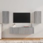 vidaXL 4-tlg. TV-Schrank-Set Grau Sonoma Holzwerkstoff vidaXL 4-tlg. TV-Schrank-Set Grau Sonoma Holzwerkstoff
