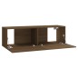 vidaXL TV-Wandschrank-Set Braun Eichen-Optik Holzwerkstoff vidaXL TV-Wandschrank-Set Braun Eichen-Optik Holzwerkstoff
