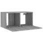 vidaXL 4-tlg. TV-Schrank-Set Grau Sonoma Holzwerkstoff vidaXL 4-tlg. TV-Schrank-Set Grau Sonoma Holzwerkstoff