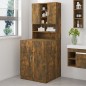 vidaXL Waschmaschinenschrank Räuchereiche Holzwerkstoff vidaXL Waschmaschinenschrank Räuchereiche Holzwerkstoff