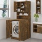 vidaXL Waschmaschinenschrank Räuchereiche Holzwerkstoff vidaXL Waschmaschinenschrank Räuchereiche Holzwerkstoff