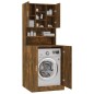 vidaXL Waschmaschinenschrank Räuchereiche Holzwerkstoff vidaXL Waschmaschinenschrank Räuchereiche Holzwerkstoff