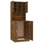vidaXL Waschmaschinenschrank Räuchereiche Holzwerkstoff vidaXL Waschmaschinenschrank Räuchereiche Holzwerkstoff