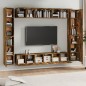 vidaXL 10-tlg. TV-Schrank-Set Räuchereiche Holzwerkstoff vidaXL 10-tlg. TV-Schrank-Set Räuchereiche Holzwerkstoff