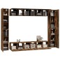 vidaXL 10-tlg. TV-Schrank-Set Räuchereiche Holzwerkstoff vidaXL 10-tlg. TV-Schrank-Set Räuchereiche Holzwerkstoff
