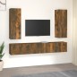 vidaXL 5-tlg. TV-Schrank-Set Räuchereiche Holzwerkstoff vidaXL 5-tlg. TV-Schrank-Set Räuchereiche Holzwerkstoff