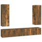 vidaXL 5-tlg. TV-Schrank-Set Räuchereiche Holzwerkstoff vidaXL 5-tlg. TV-Schrank-Set Räuchereiche Holzwerkstoff