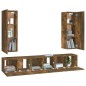 vidaXL 5-tlg. TV-Schrank-Set Räuchereiche Holzwerkstoff vidaXL 5-tlg. TV-Schrank-Set Räuchereiche Holzwerkstoff