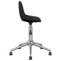 Esszimmerstühle 2 Stk. Drehbar Schwarz Stoff Esszimmerstühle 2 Stk. Drehbar Schwarz Stoff