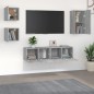 vidaXL 5-tlg. TV-Schrank-Set Grau Sonoma Holzwerkstoff vidaXL 5-tlg. TV-Schrank-Set Grau Sonoma Holzwerkstoff