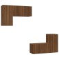 vidaXL 4-tlg. TV-Schrank-Set Braun Eichen-Optik Holzwerkstoff vidaXL 4-tlg. TV-Schrank-Set Braun Eichen-Optik Holzwerkstoff