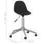 Esszimmerstühle 2 Stk. Drehbar Schwarz Stoff Esszimmerstühle 2 Stk. Drehbar Schwarz Stoff