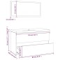 vidaXL Badmöbel-Set Grau Sonoma Holzwerkstoff vidaXL Badmöbel-Set Grau Sonoma Holzwerkstoff