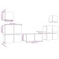vidaXL 7-tlg. TV-Schrank-Set Braun Eichen-Optik Holzwerkstoff vidaXL 7-tlg. TV-Schrank-Set Braun Eichen-Optik Holzwerkstoff