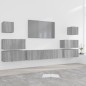 vidaXL 8-tlg. TV-Schrank-Set Grau Sonoma Holzwerkstoff vidaXL 8-tlg. TV-Schrank-Set Grau Sonoma Holzwerkstoff