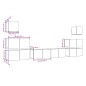 vidaXL 8-tlg. TV-Schrank-Set Grau Sonoma Holzwerkstoff vidaXL 8-tlg. TV-Schrank-Set Grau Sonoma Holzwerkstoff