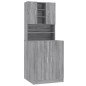 vidaXL Waschmaschinenschrank Grau Sonoma Holzwerkstoff vidaXL Waschmaschinenschrank Grau Sonoma Holzwerkstoff