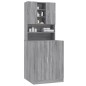 vidaXL Waschmaschinenschrank Grau Sonoma Holzwerkstoff vidaXL Waschmaschinenschrank Grau Sonoma Holzwerkstoff