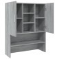 vidaXL Waschmaschinenschrank Grau Sonoma Holzwerkstoff vidaXL Waschmaschinenschrank Grau Sonoma Holzwerkstoff