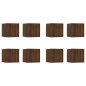 vidaXL TV-Wandschränke 8 Stk. Braun Eiche 30,5x30x30 cm vidaXL TV-Wandschränke 8 Stk. Braun Eiche 30,5x30x30 cm