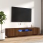 vidaXL 2-tlg. TV-Schrank-Set LED-Leuchten Braun Eiche Holzwerkstoff vidaXL 2-tlg. TV-Schrank-Set LED-Leuchten Braun Eiche Holzwerkstoff