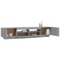 vidaXL 2-tlg. TV-Schrank-Set LED-Leuchten Grau Sonoma Holzwerkstoff vidaXL 2-tlg. TV-Schrank-Set LED-Leuchten Grau Sonoma Holzwerkstoff