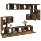 vidaXL 10-tlg. TV-Schrank-Set Räuchereiche Holzwerkstoff vidaXL 10-tlg. TV-Schrank-Set Räuchereiche Holzwerkstoff