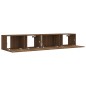 vidaXL 2-tlg. TV-Schrank-Set Braun Eichen-Optik Holzwerkstoff vidaXL 2-tlg. TV-Schrank-Set Braun Eichen-Optik Holzwerkstoff