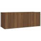 vidaXL 2-tlg. TV-Schrank-Set Braun Eichen-Optik Holzwerkstoff vidaXL 2-tlg. TV-Schrank-Set Braun Eichen-Optik Holzwerkstoff