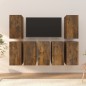 vidaXL TV-Schränke 7 Stk. Räuchereiche 30,5x30x60 cm Holzwerkstoff vidaXL TV-Schränke 7 Stk. Räuchereiche 30,5x30x60 cm Holzwerkstoff