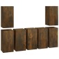 vidaXL TV-Schränke 7 Stk. Räuchereiche 30,5x30x60 cm Holzwerkstoff vidaXL TV-Schränke 7 Stk. Räuchereiche 30,5x30x60 cm Holzwerkstoff