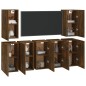 vidaXL TV-Schränke 7 Stk. Räuchereiche 30,5x30x60 cm Holzwerkstoff vidaXL TV-Schränke 7 Stk. Räuchereiche 30,5x30x60 cm Holzwerkstoff