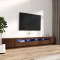 vidaXL 3-tlg. TV-Schrank-Set LED-Leuchten Braun Eiche Holzwerkstoff vidaXL 3-tlg. TV-Schrank-Set LED-Leuchten Braun Eiche Holzwerkstoff