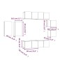 vidaXL 8-tlg. TV-Schrank-Set Braun Eichen-Optik Holzwerkstoff vidaXL 8-tlg. TV-Schrank-Set Braun Eichen-Optik Holzwerkstoff