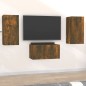 vidaXL 3-tlg. TV-Schrank-Set Räuchereiche Holzwerkstoff vidaXL 3-tlg. TV-Schrank-Set Räuchereiche Holzwerkstoff