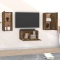 vidaXL 3-tlg. TV-Schrank-Set Räuchereiche Holzwerkstoff vidaXL 3-tlg. TV-Schrank-Set Räuchereiche Holzwerkstoff