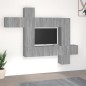 vidaXL 10-tlg. TV-Schrank-Set Grau Sonoma Holzwerkstoff vidaXL 10-tlg. TV-Schrank-Set Grau Sonoma Holzwerkstoff