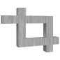 vidaXL 10-tlg. TV-Schrank-Set Grau Sonoma Holzwerkstoff vidaXL 10-tlg. TV-Schrank-Set Grau Sonoma Holzwerkstoff
