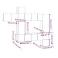 vidaXL 10-tlg. TV-Schrank-Set Grau Sonoma Holzwerkstoff vidaXL 10-tlg. TV-Schrank-Set Grau Sonoma Holzwerkstoff