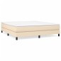 vidaXL Boxspringbett Creme 160x200 cm Stoff vidaXL Boxspringbett Creme 160x200 cm Stoff