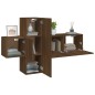 vidaXL 3-tlg. TV-Schrank-Set Braun Eichen-Optik Holzwerkstoff vidaXL 3-tlg. TV-Schrank-Set Braun Eichen-Optik Holzwerkstoff