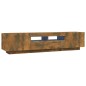 vidaXL 2-tlg. TV-Schrank-Set LED-Leuchten Räuchereiche Holzwerkstoff vidaXL 2-tlg. TV-Schrank-Set LED-Leuchten Räuchereiche Holzwerkstoff