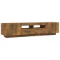 vidaXL 2-tlg. TV-Schrank-Set LED-Leuchten Räuchereiche Holzwerkstoff vidaXL 2-tlg. TV-Schrank-Set LED-Leuchten Räuchereiche Holzwerkstoff