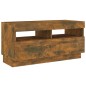 vidaXL 2-tlg. TV-Schrank-Set LED-Leuchten Räuchereiche Holzwerkstoff vidaXL 2-tlg. TV-Schrank-Set LED-Leuchten Räuchereiche Holzwerkstoff