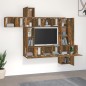 vidaXL 10-tlg. TV-Schrank-Set Räuchereiche Holzwerkstoff vidaXL 10-tlg. TV-Schrank-Set Räuchereiche Holzwerkstoff