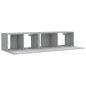 vidaXL 2-tlg. TV-Schrank-Set Grau Sonoma Holzwerkstoff vidaXL 2-tlg. TV-Schrank-Set Grau Sonoma Holzwerkstoff